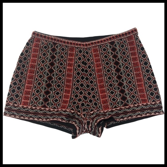 FOREVER 21 High-Rise Embroidered Shorts - Picture 1 of 5